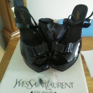 Brand new saint Laurent platform shoes